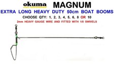 OKUMA HEAVY DUTY 50cm BARCA NORVEGESE BRACCI PER KAYAK PESCA MARE MERLUZZO RIG ESCHE