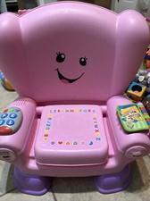 Fisher-Price Laugh  Learn Smart Stages Pink Chair W/Remote And Flip Book