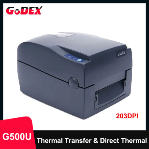 Godex G500U 203dpi stampante codici a barre 4 pollici porta USB trasferimento termico diretto - Foto 1 di 12