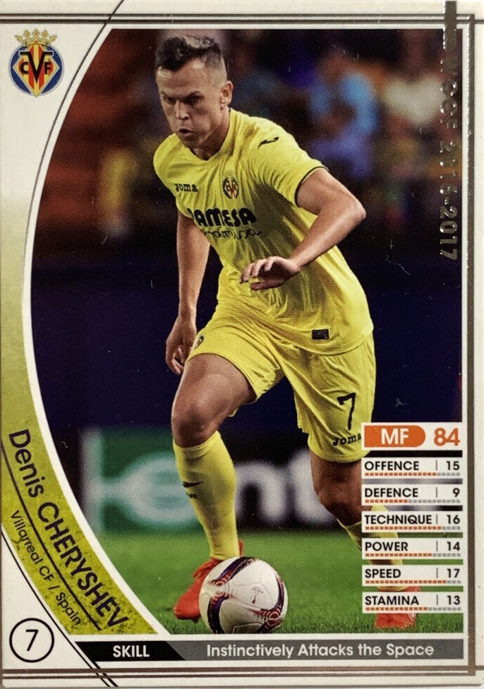 Denis Cheryshev WCCF PANINI soccer card Japan sports 361/389 2015