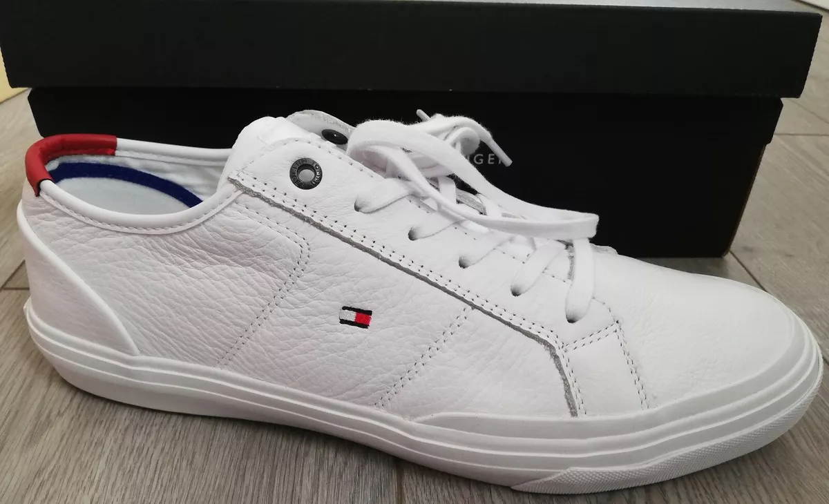 Tommy hilfiger shop white trainers