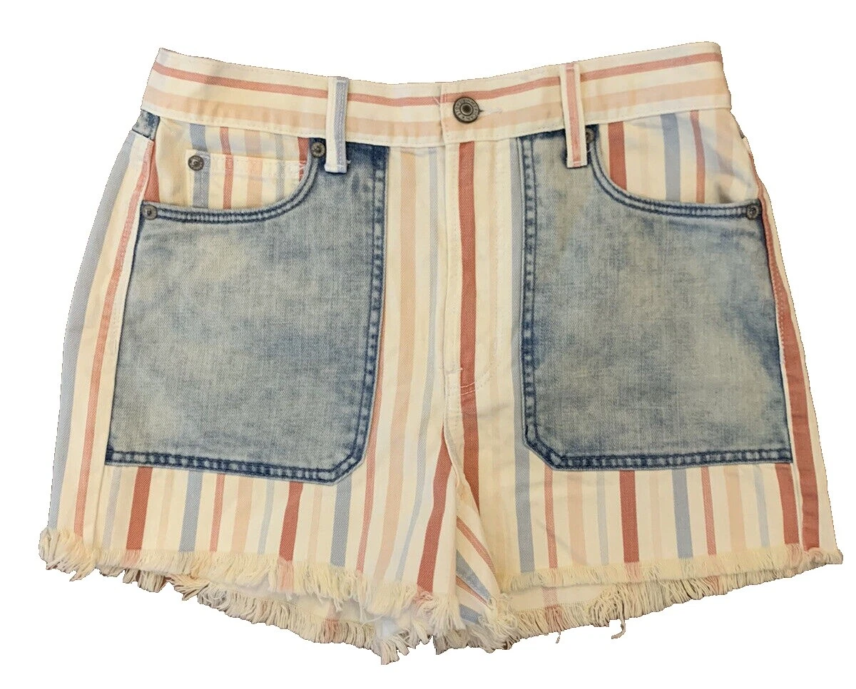 Pantalones cortos a rayas de algodón American Eagle Outfitters para Mujeres
