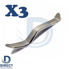 Dental Minnesota Cheek Retractor Depressor Examination Surgical Instruments 3PCS