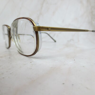 On Guard Eyeglasses Frame OG Z87 Men's Gold Metal Square Full Rim