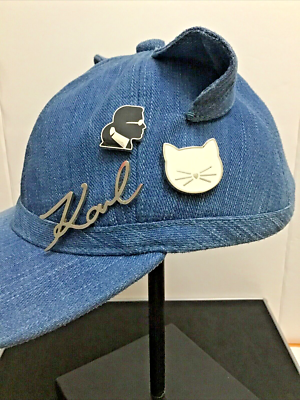 Karl Lagerfeld Denim Cap with‎ Pins Karl Lagerfeld Paris Women main image 3