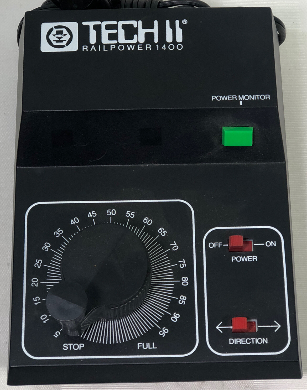 MRC TECH II 2 RAILPOWER 1400 Transformer Ho Scale Power Pack Speed