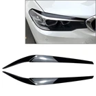 Front Headlight Eyebrow Eyelid Cover Trim For BMW 5 Series G30 G31 G38 F90 M5