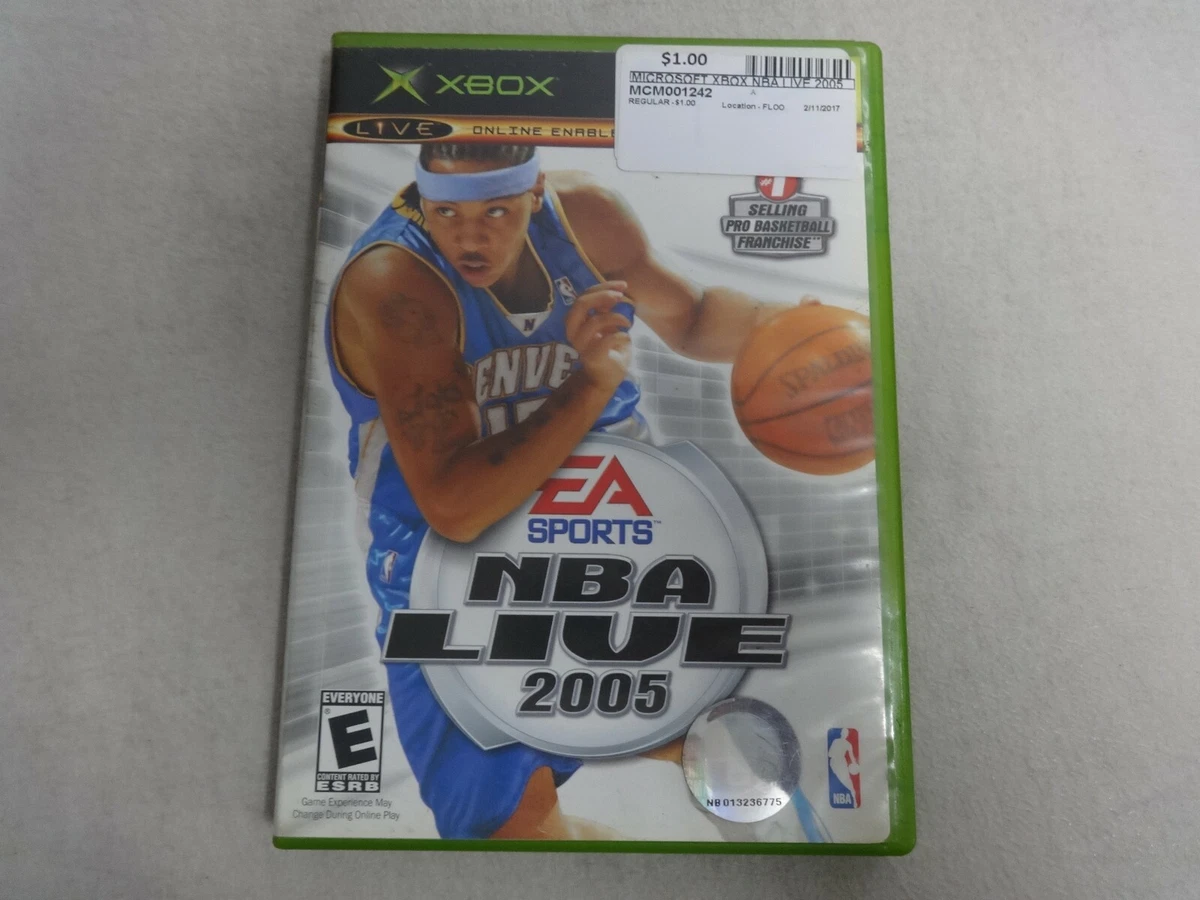 NBA Live 2005 Original Microsoft Xbox Game Complete Free Ship eBay