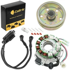 Stator & Flywheel Rotor for Yamaha Banshee 350 YFZ350 1987-1994 & Ignition Coil