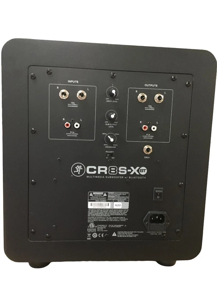 Mackie CR8S-XBT 5" Active Studio Subwoofer with Bluetooth Connectivity 2020 - Image 3 of 4