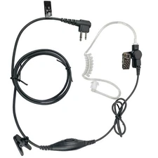 Refuelergy 1-Wire Headset Earpiece Waterproof PTT M1 for MOTOROLA 2-Pin Radio