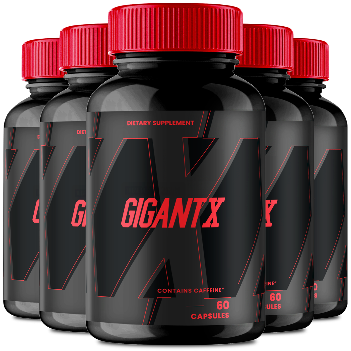 5 Pack) GigantX Men Capsules, Gigant X Advanced Male Performance