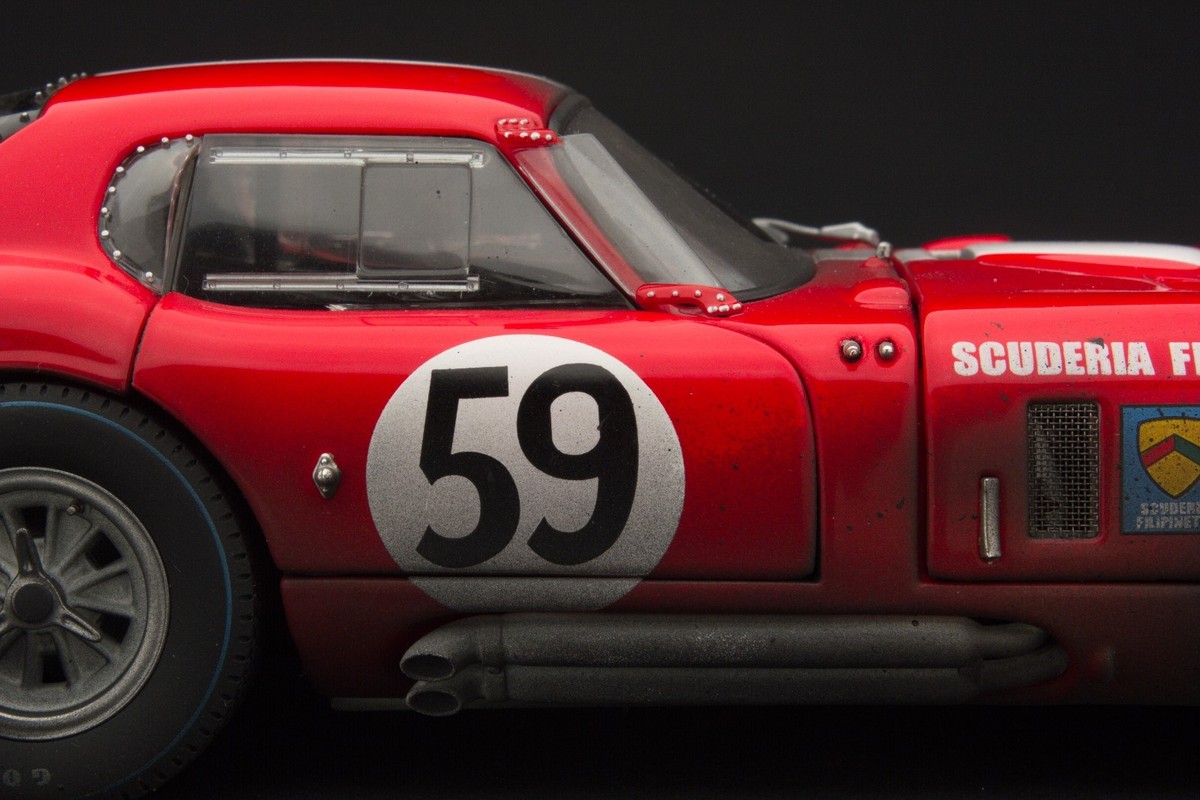 RACE WEATHERED | Exoto 1965 Filipinetti Cobra Daytona LM | 1 RACE WEATHERED | Exoto 1965 Filipinetti Cobra Daytona LM | 1