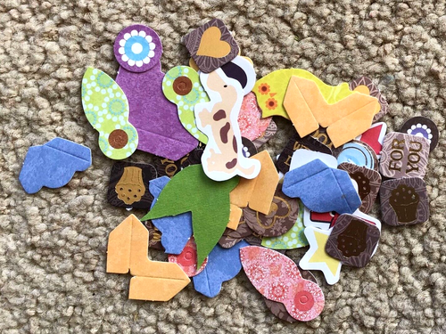 Caft pack - Die cut shapes -decupage sheets, stickers, see photos - Picture 9 of 10