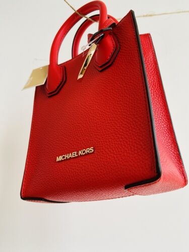 MICHAEL KORS Mini Mercer Bag Crossbody Orange Detachable Strap $348US New - Picture 13 of 16