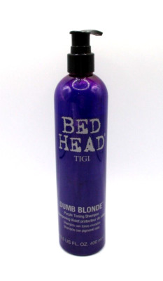 Tigi Bed Head Dumb Blonde Purple Toning Shampoo ~ 13.5 oz / 400 ml ~