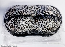 Brassiere Travel Case Sturdy Zippered Leopard Print Handled Intimates Case