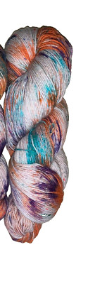 100 g  HANDGEFÄRBTE  MERINO-TWEED SOCKENWolle  *SPRING  FLOWERS*