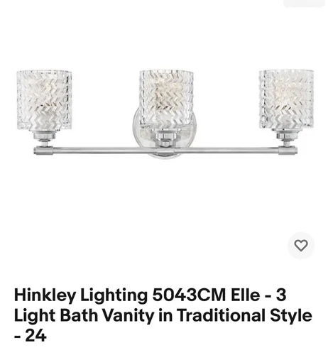 Hinkley Lighting 5043CM Elle - 3 Light Bath Vanity in Traditional Style - 24 - Picture 2 of 2