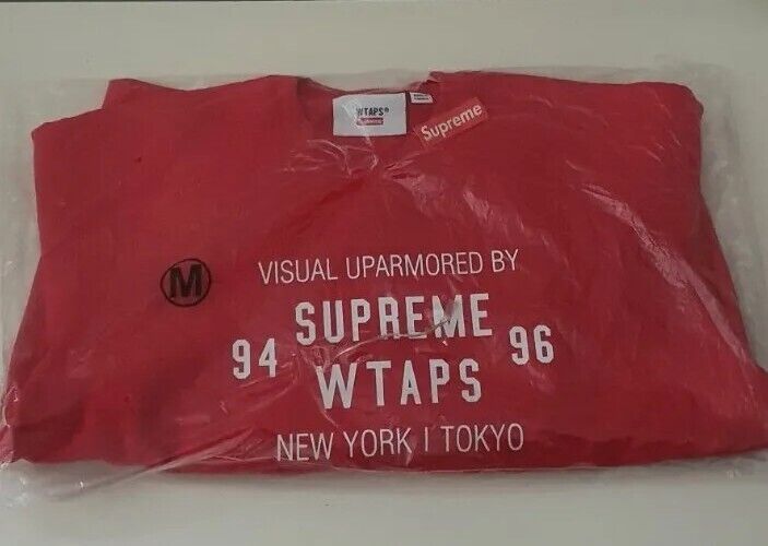 FW21 Supreme x WTAPS crewneck red Sweatshirt size M medium FW21 Supreme x WTAPS crewneck red Sweatshirt size M medium