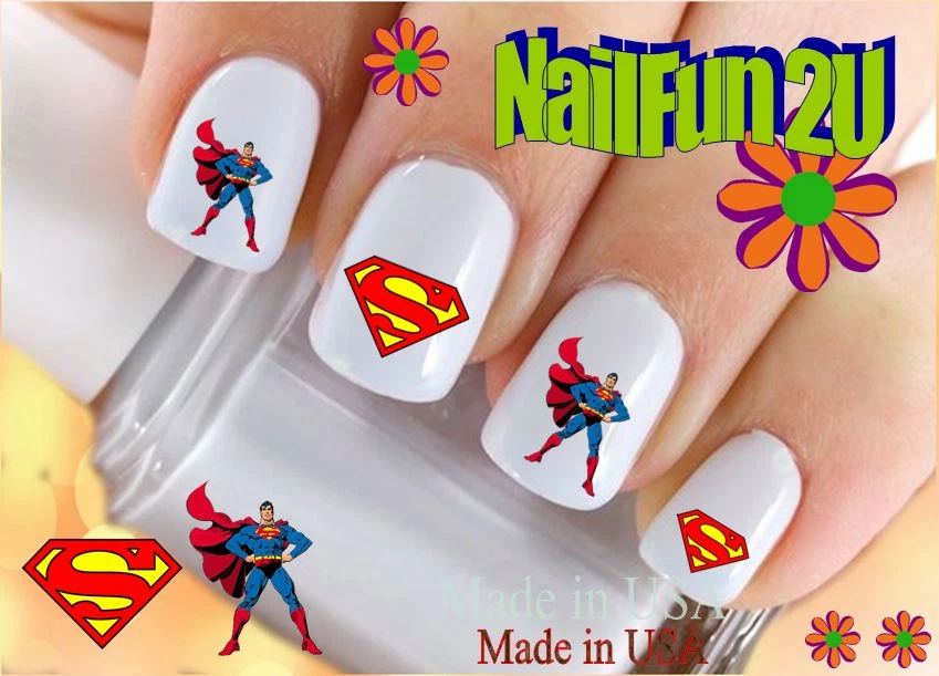 Super Bunny City - Superhero / Supervillain Nail Art - Hermit Werds