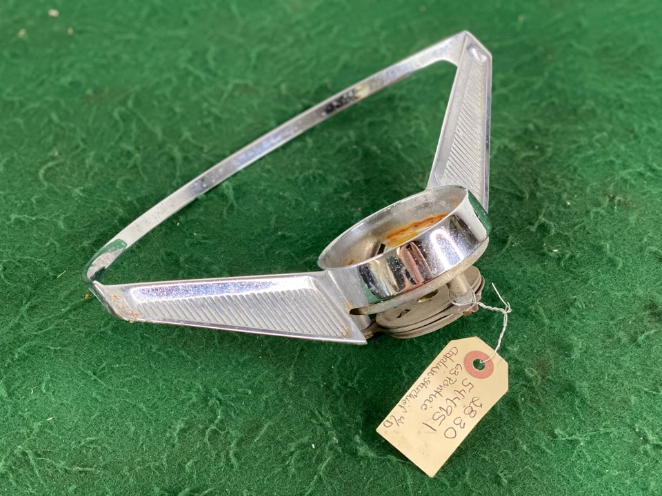Pontiac Catalina Star Chief 1963 volante bocina anillo cromo 544951 OEM Foto 2 de 4