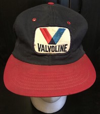 VTG Valvoline Patch Nascar Racing Snapback Trucker Hat Cap Distressed USA Made