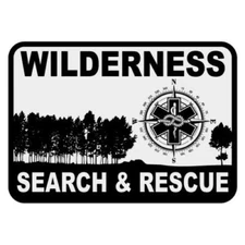 2 Inch Non Reflective Wilderness Search & Rescue Sticker Decal