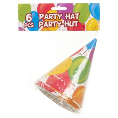 12 x Ballon-Motiv Geburtstag Party Hüte perfekt für Feiern