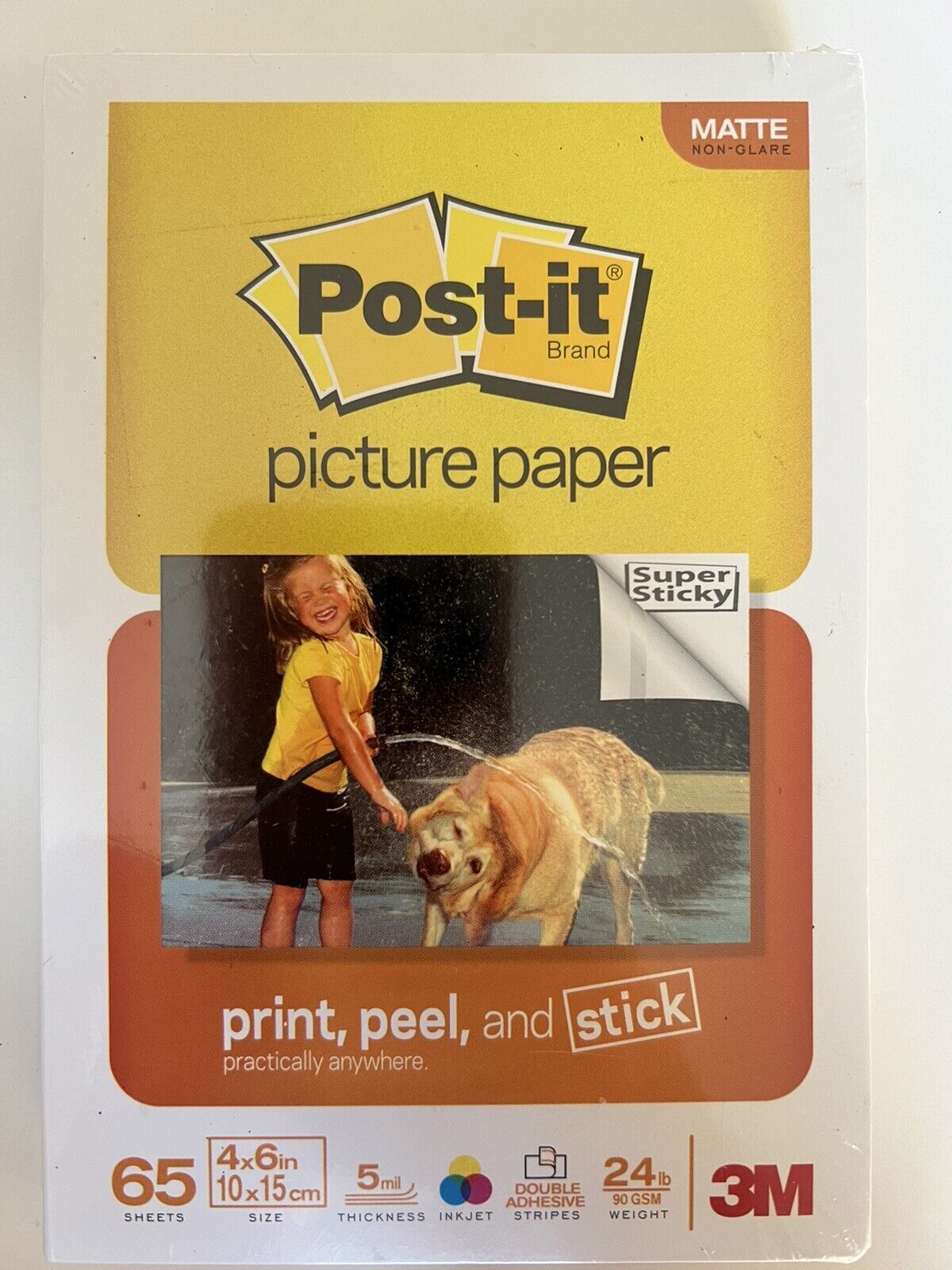 3M Post-It Super Sticky Picture Paper - 4" x 6" Matte 65 Sheets BRAND NEW