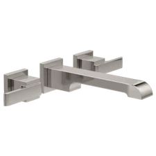 Delta Ara Wall-Mount Bathroom Faucet Trim Stainless-Certified Refurbished