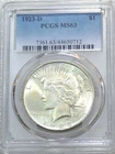 1923-D Peace Dollar PCGS MS63 Original White & Frosty Brand New Holder #J991B