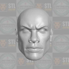 Isaiah Bradley v3 Capt America custom head for 1:6 1:10 1:12 1:18 action figures