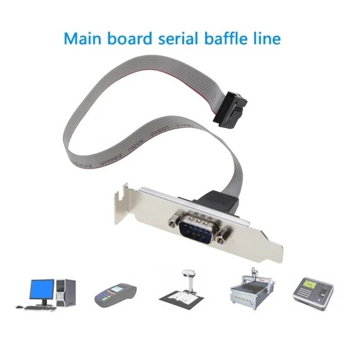 Computer Motherboard Chassis Baffle Line Serial Port 9 pin DB9 RS232 COM 30cm
