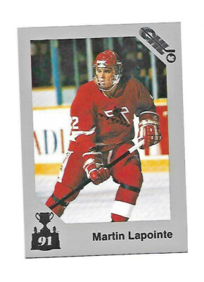 CHL Card 1991 - Martin Lapointe - Laval Titan #102 - Red Wings/Bruins/Blackhawks