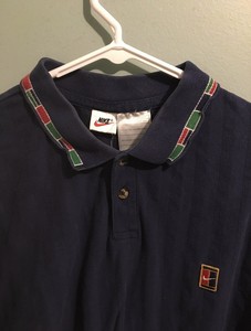 Vintage Nike Polo Shirt Navy Mens XL | eBay