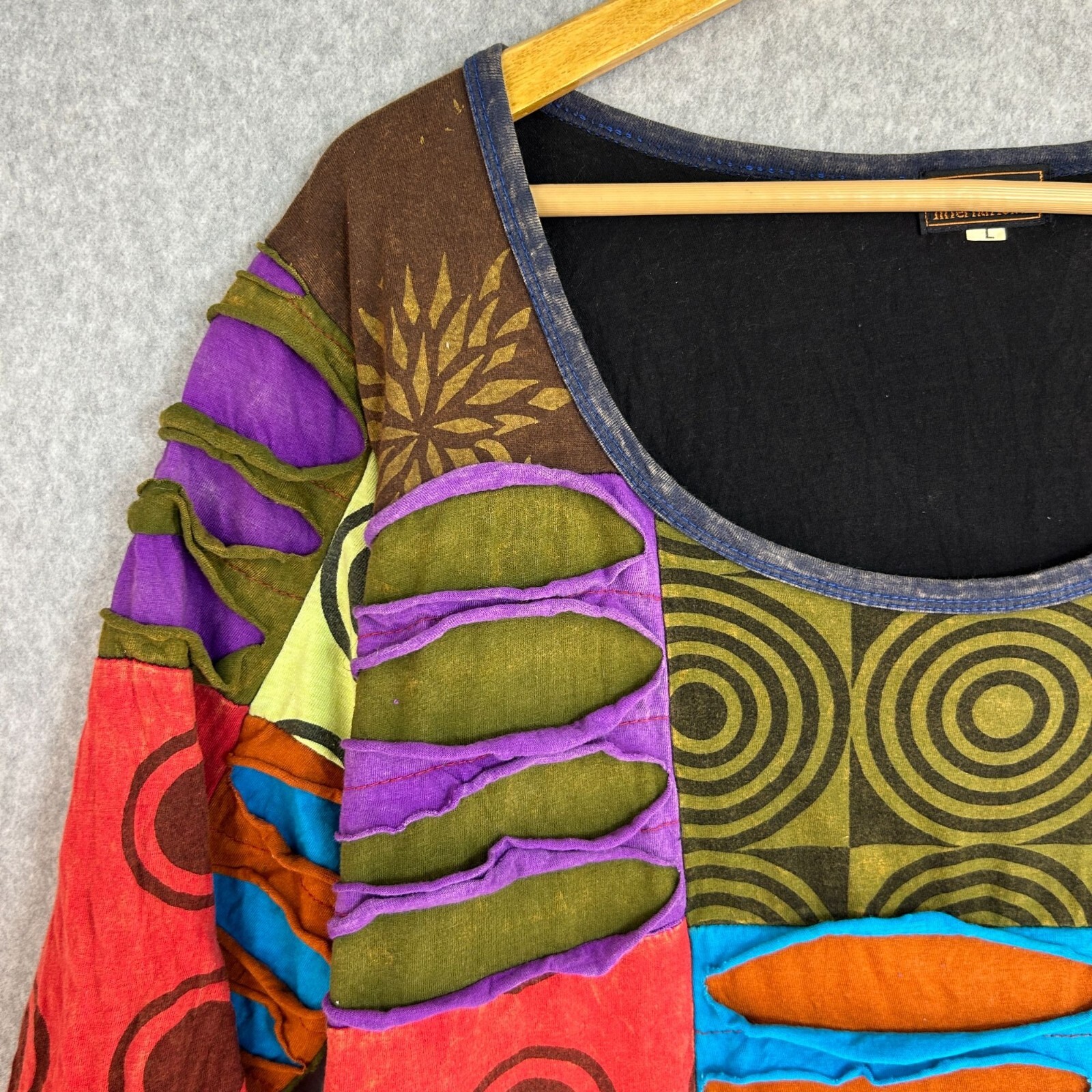 Rising International Size Large Patchwork Tunic /… - image 3