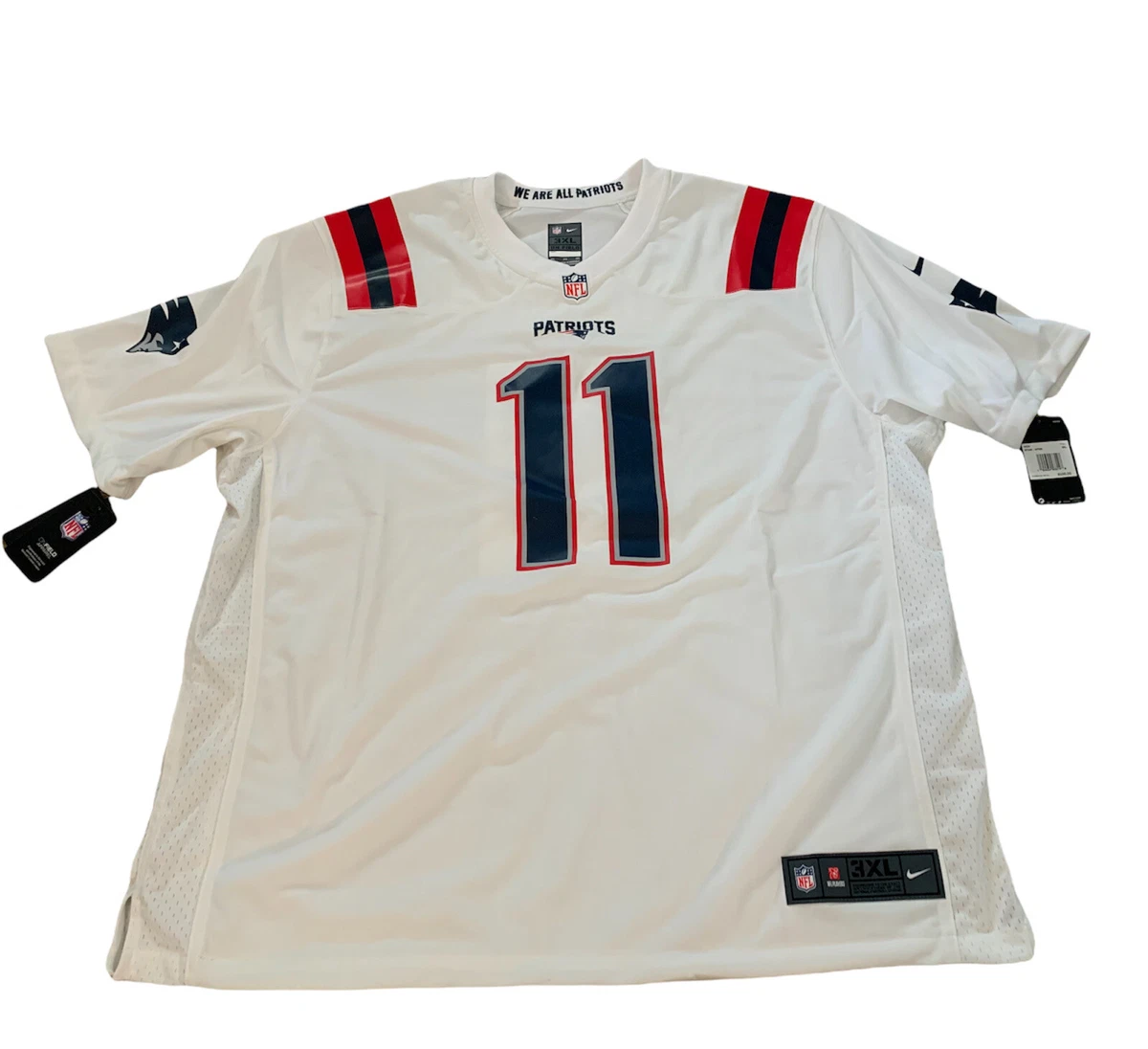 Julian edelman white jersey hotsell