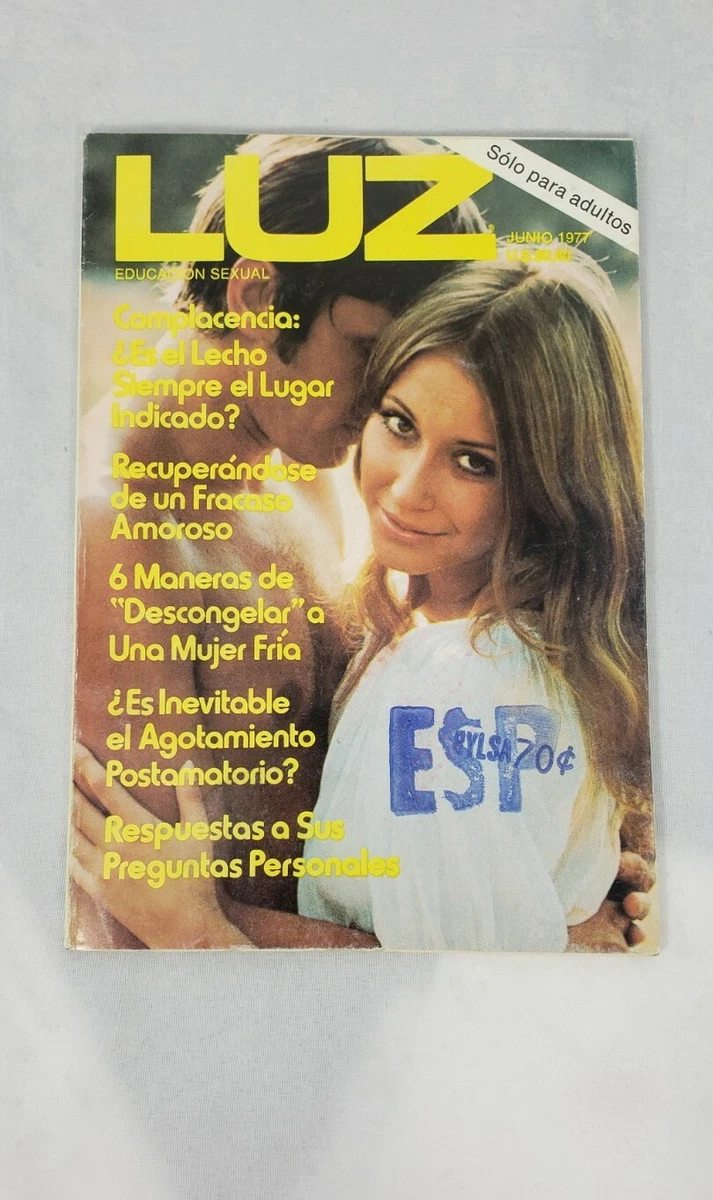 Vintage Luz Spanish Smut Magazine June 1977 Sex Articles Questions Stories  | eBay