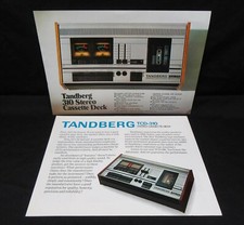 Original Tandberg 300 Series Cassette Deck Brochure Flyer TCD-300 310 330