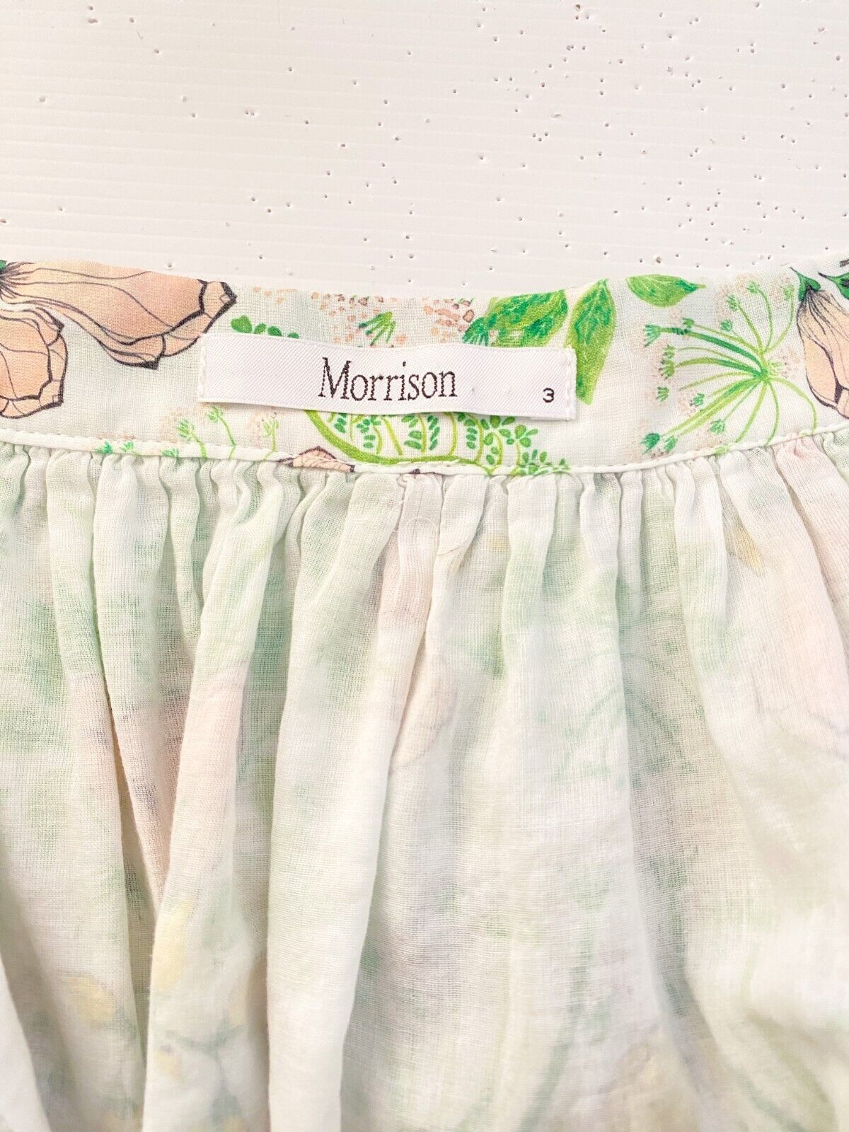 MORRISON pastel floral cotton button boho maxi skirt / sz 3 / 12 | eBay