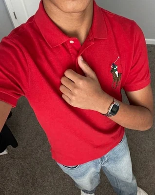 Polo Ralph Lauren Poloshirt Rot Herren Gr.M - Classic Fit - Top - Bild 1 von 4