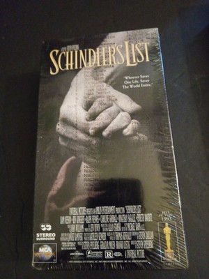 Schindler's List VHS Sealed (2 Tapes)