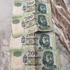 Ungarische Geldscheine Ketszaz Forint 4 St&uuml;ck