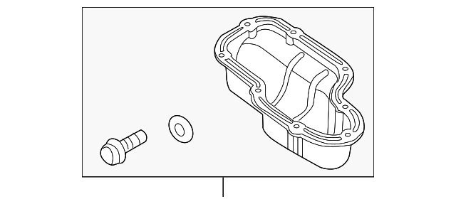 Genuine Nissan 2012-2016 NV2500 3500 Lower Engine Oil Pan NEW OEM - Image 2 of 3