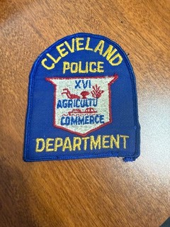 Cleveland Police Department Tennessee Sheriff Police Patch Cheesecloth Old Seal