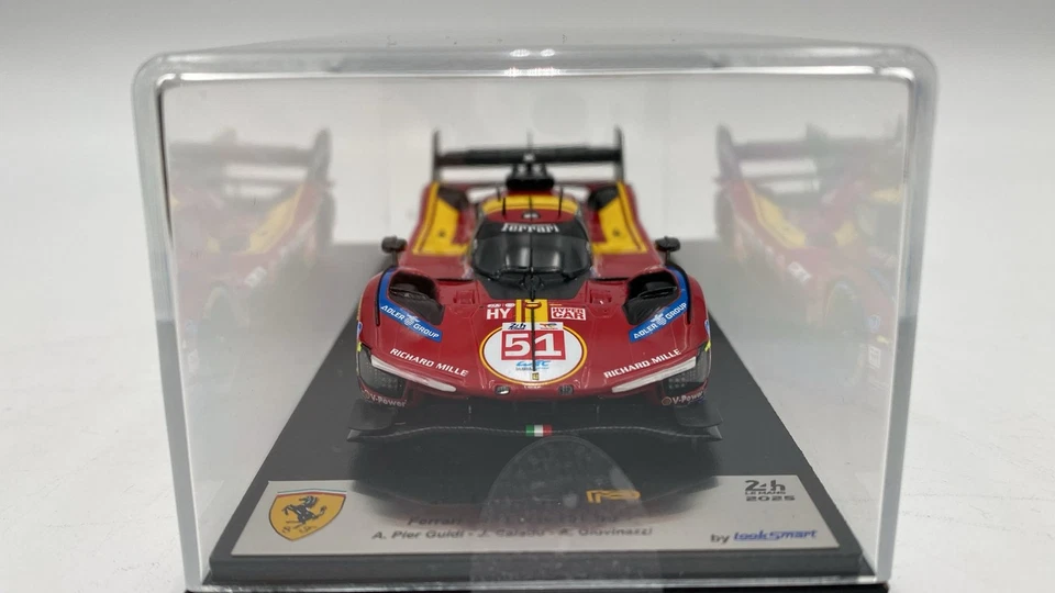 LSLM191 Looksmart Ferrari 499P N.51 AF Corse 3rd Le Mans 2025 1/43 - Immagine 2 di 4