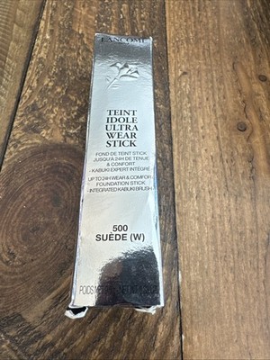 Lancome Teint Idole Ultra Wear Foundation Stick With Brush  # 500 SUEDE (W) NIB