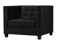 Chesterfield Sessel Kreative MöBel Textil Stoff Schwarz Neu Wohnzimmer Modern