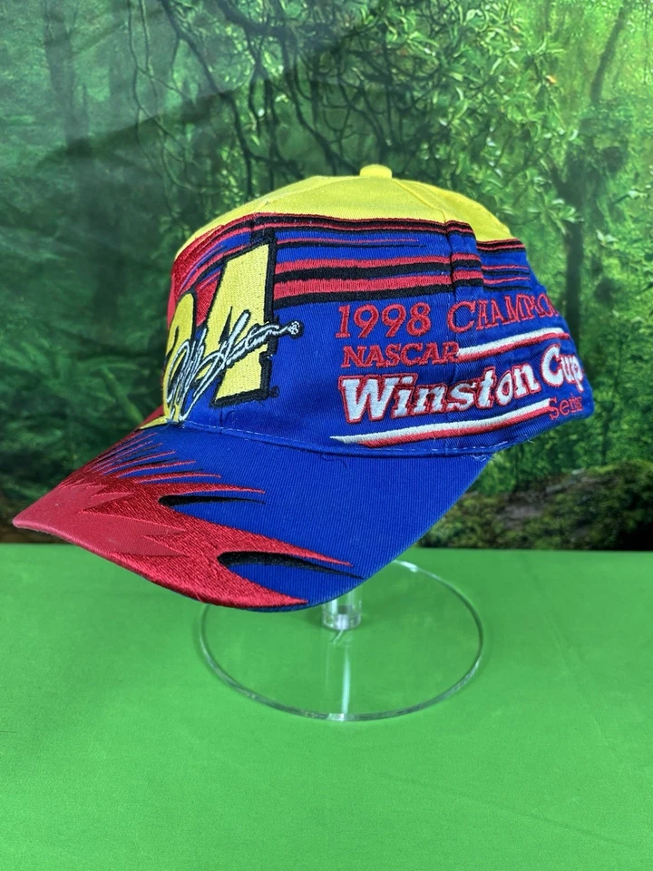 Jeff Gordon #24 1998 Winston Cup Champion Snapback Hat DuPont Racing 90s Vintage - Image 2 of 4